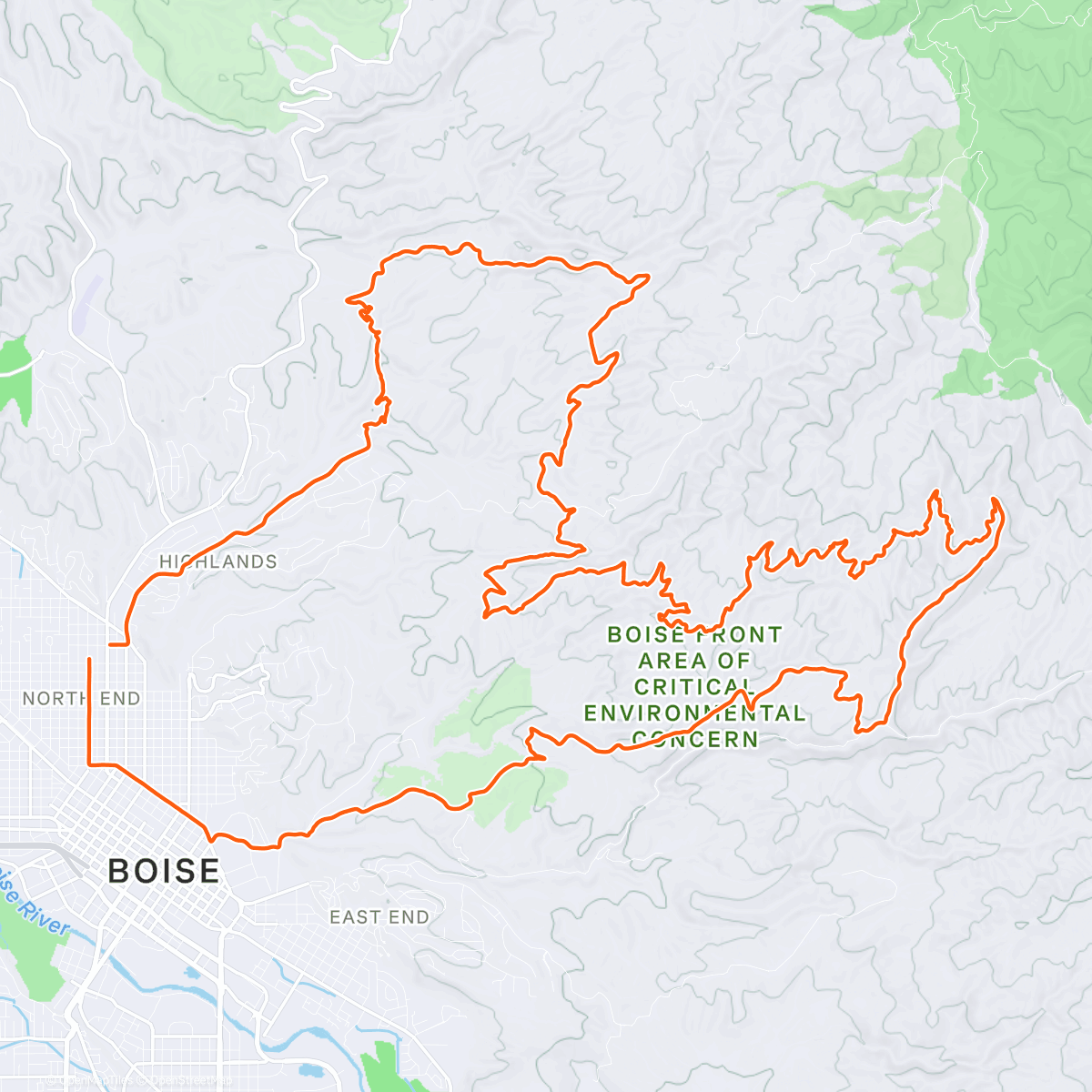 Mapa de la actividad (Morning Ride)