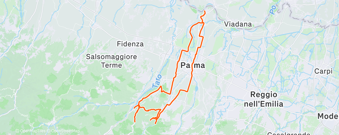 Map of the activity, Morning Ride