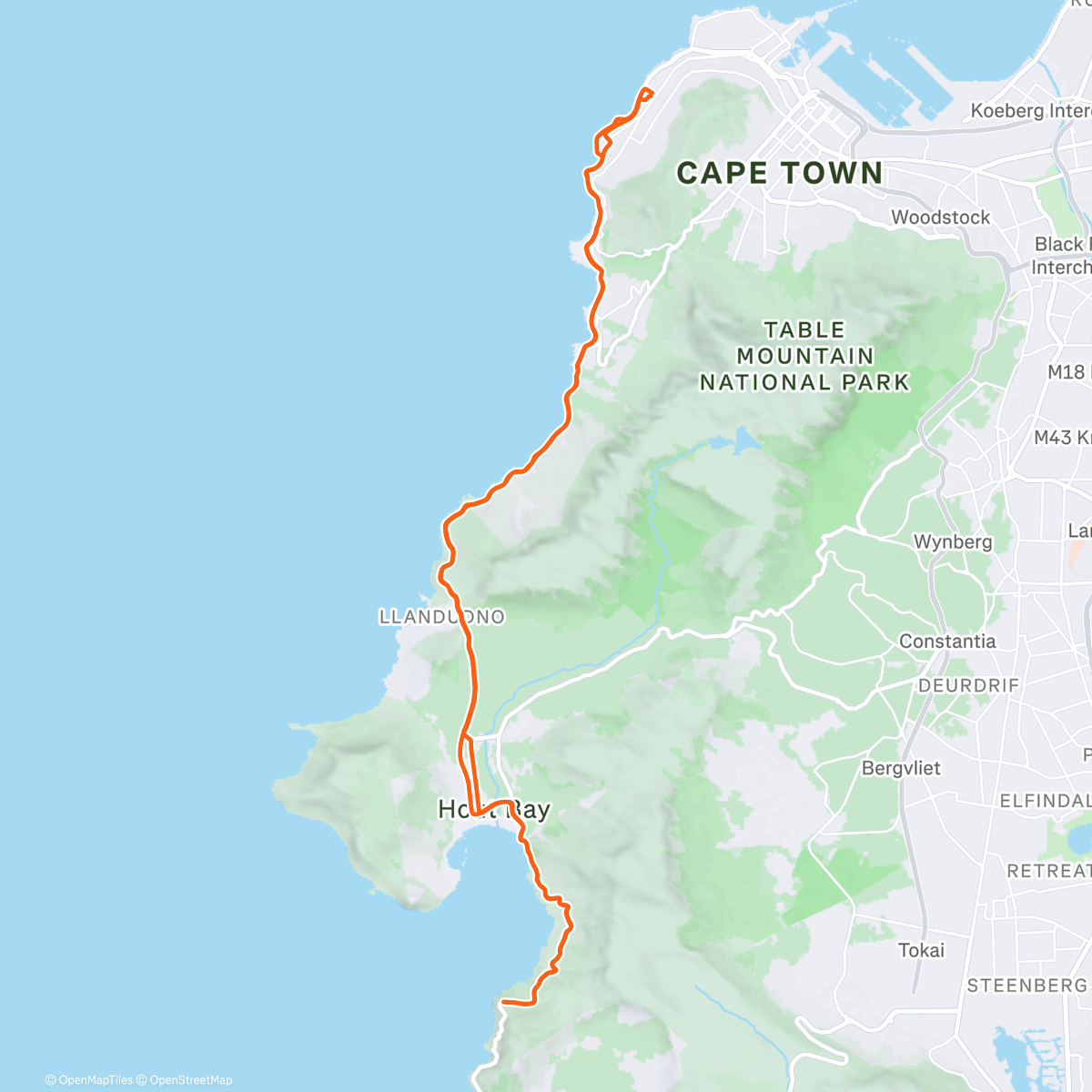 Map of the activity, Every hour on the hour