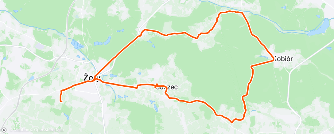 Map of the activity, Morning Gravel Ride