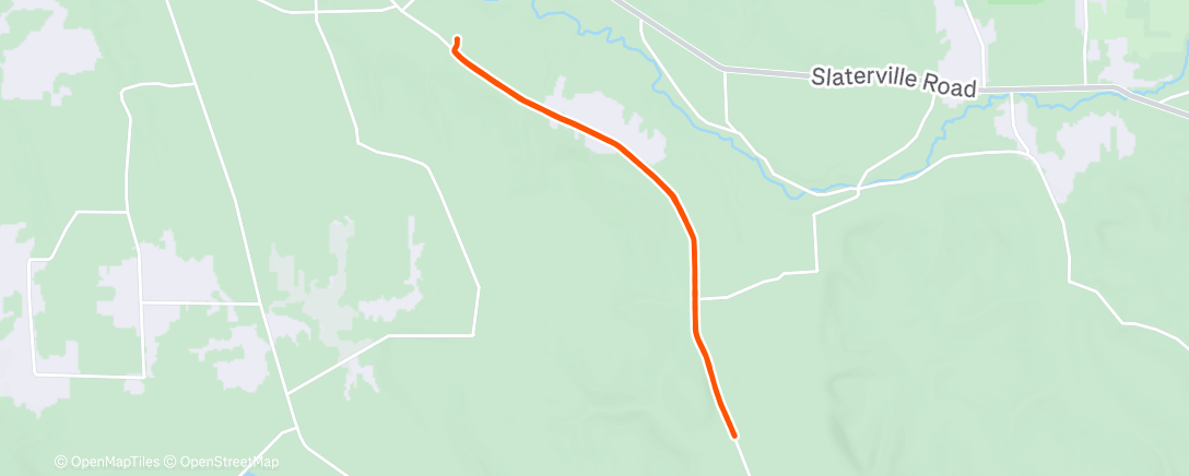 Map of the activity, Morning Run w/ Liz