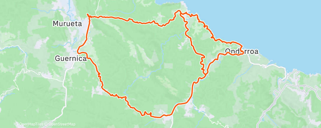 Map of the activity, 3 ordu eta sprint batzuk