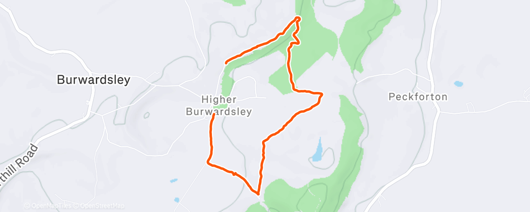 Map of the activity, Pheasant Inn amble