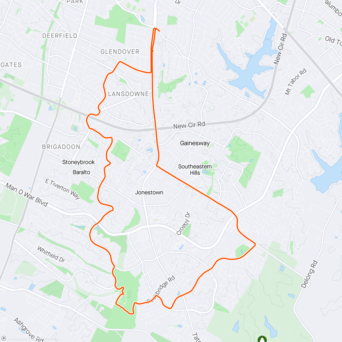 Map of the activity, Sunrise Spin