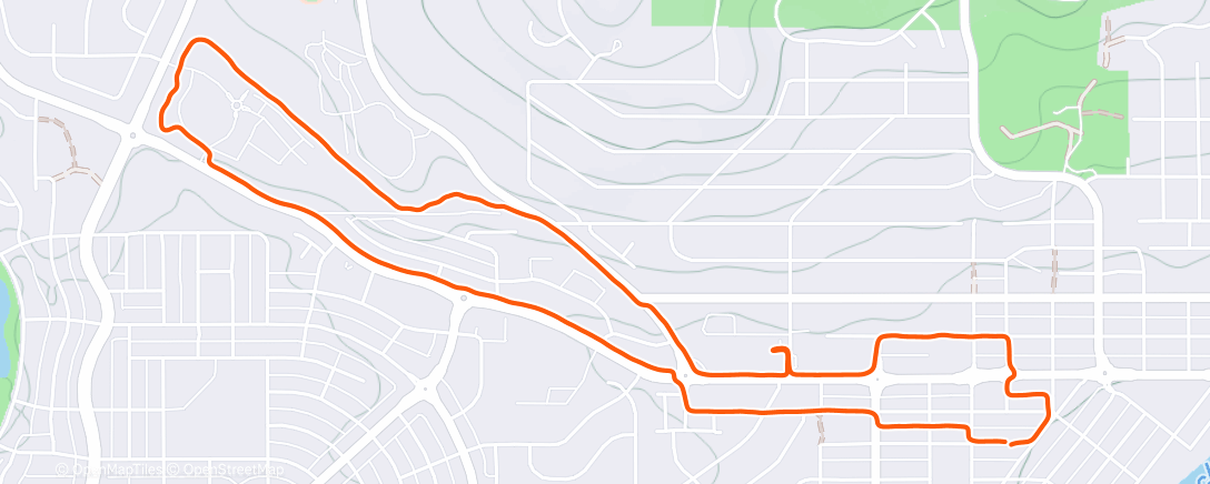 Map of the activity, Lunch Run