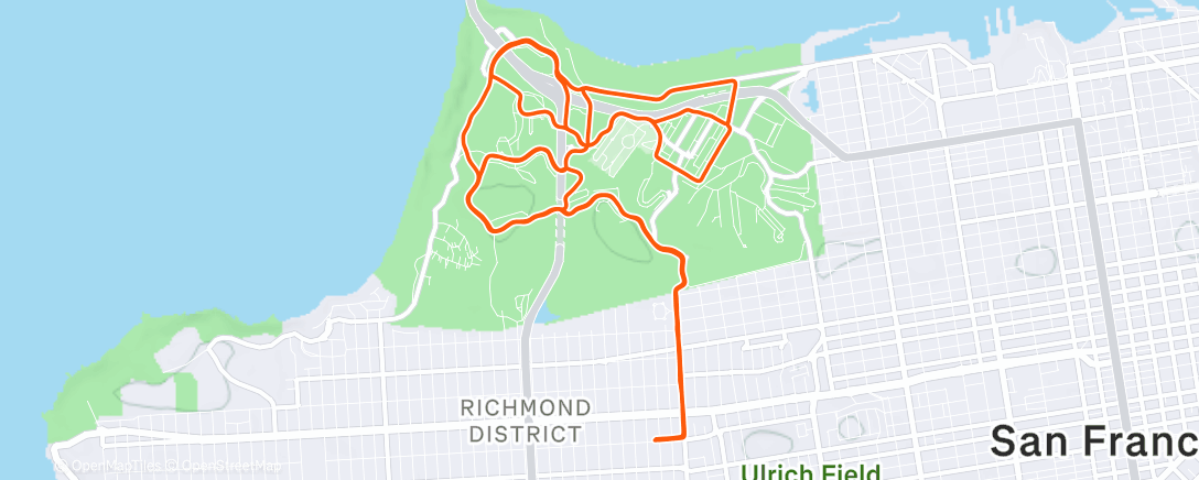 Map of the activity, Morning Ride