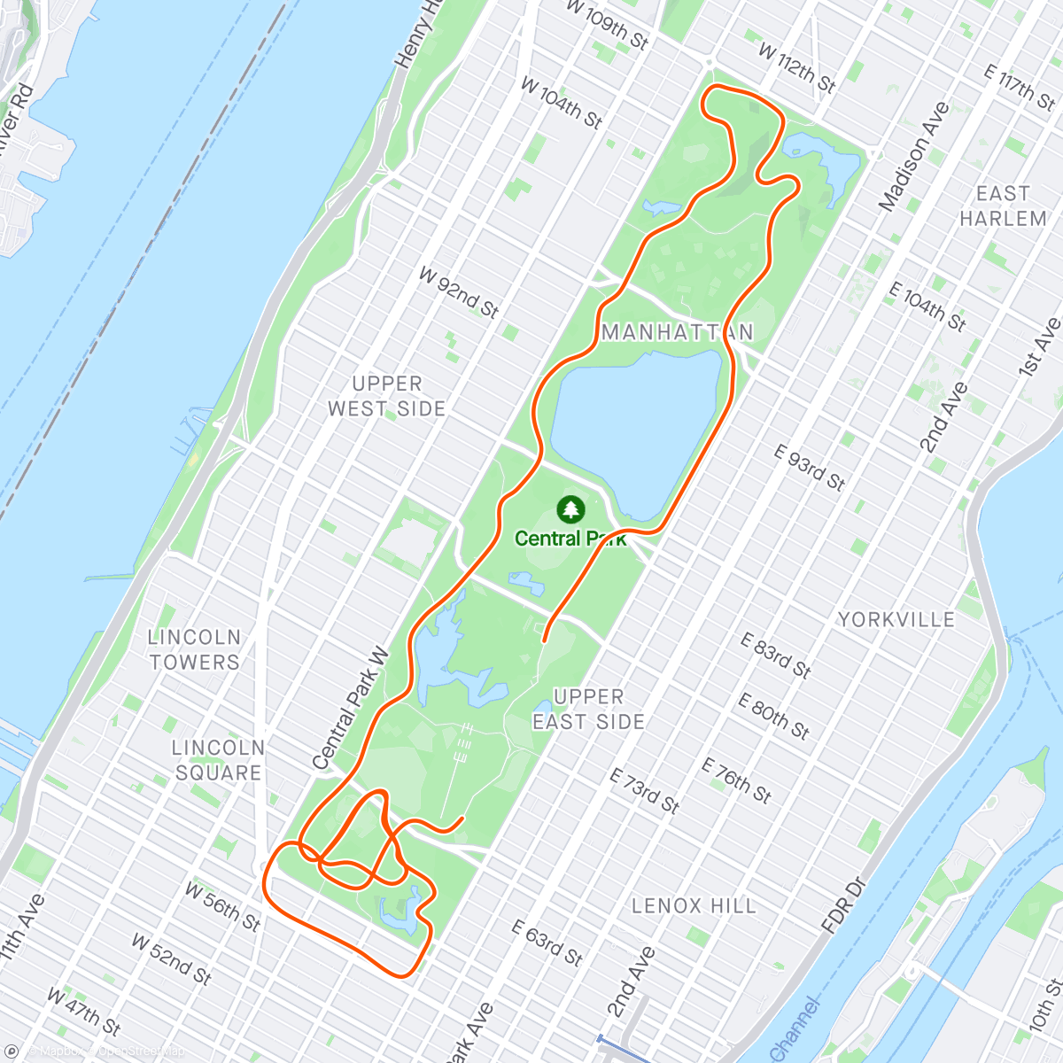 Mapa da atividade, Zwift - 02. Endurance Escalator [Lite] in New York