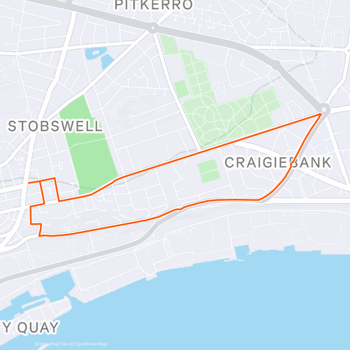Broughty Ferry Road > Arborath Road 5k 5.0 km Road Running Route on