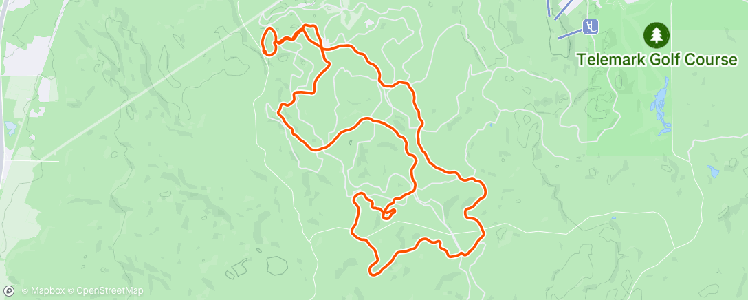 Map of the activity, The gorgeous North End trails