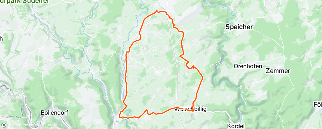 Map of the activity, Afternoon Ride