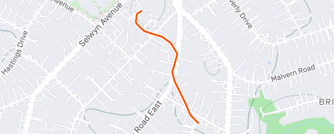 Mappa dell'attività Morning Walk