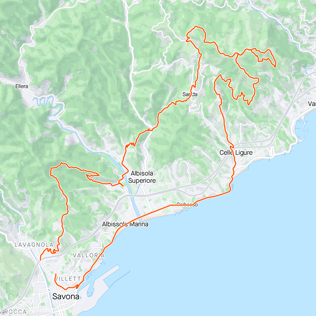 Map of the activity, Giretto con Maurino