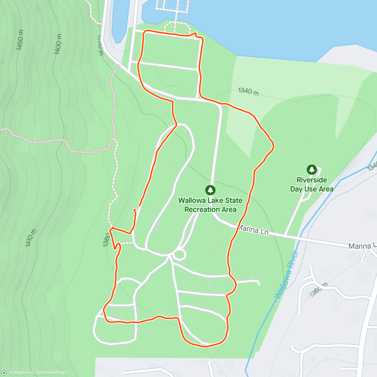 Mappa dell'attività Afternoon walk