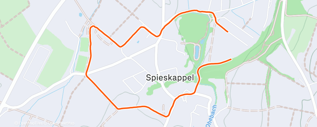 Map of the activity, Dog walk -10°C