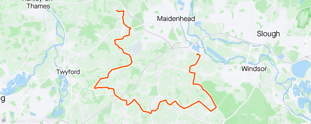 Mapa da atividade, Afternoon Ride