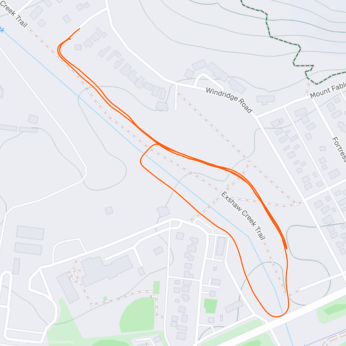 Карта физической активности (Afternoon Run)