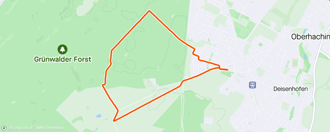 Mapa de la actividad (Lauf am Nachmittag)