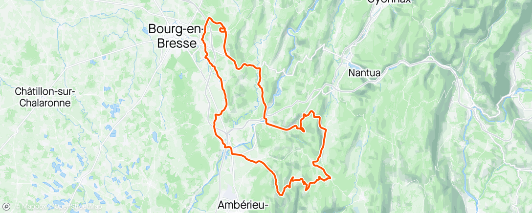 Map of the activity, Endurance et recup