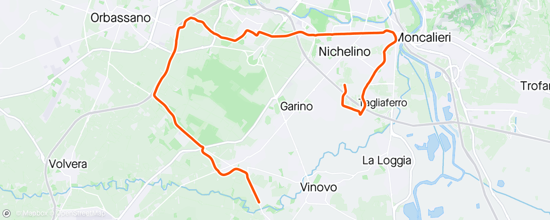 Map of the activity, Giro pomeridiano