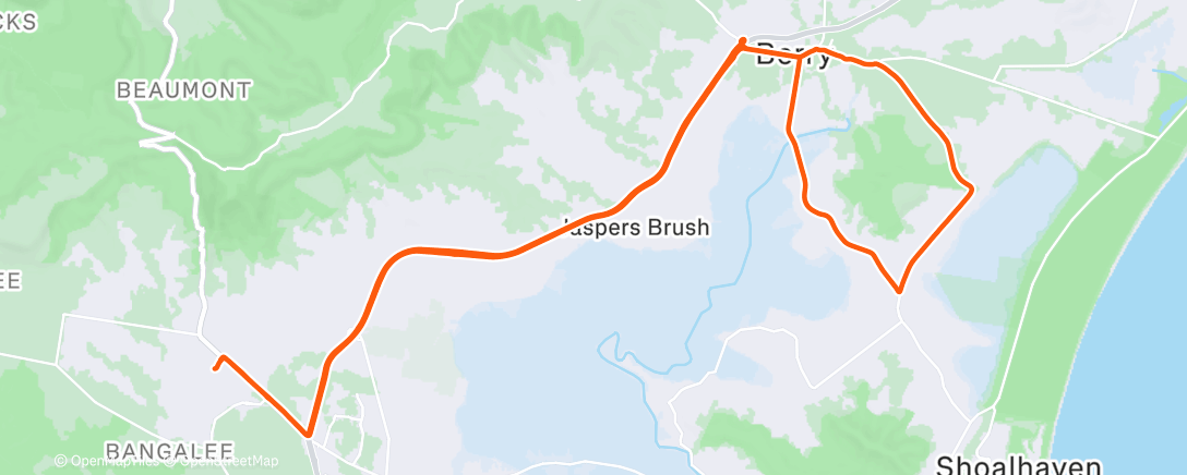 Mappa dell'attività Evening Ride