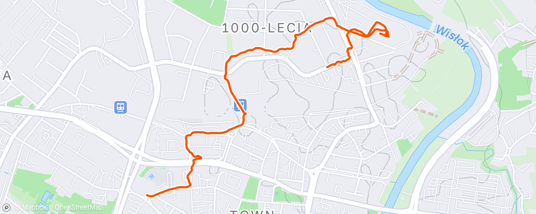 Map of the activity, blady