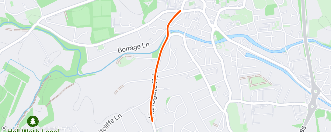Map of the activity, Evening Ride