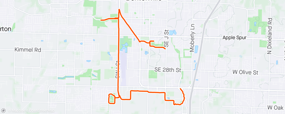 Map of the activity, had a pre-run 15 hour nap 💤