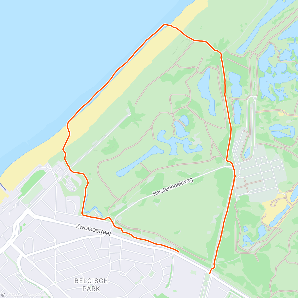 Map of the activity, A jog to see the sea…