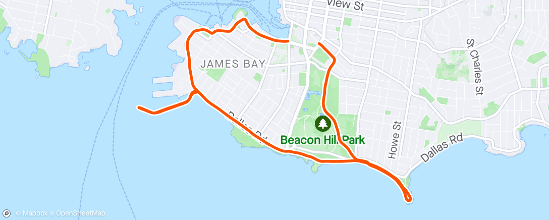 Mapa de la actividad, Possibly the Best Six Mile Run of my Life