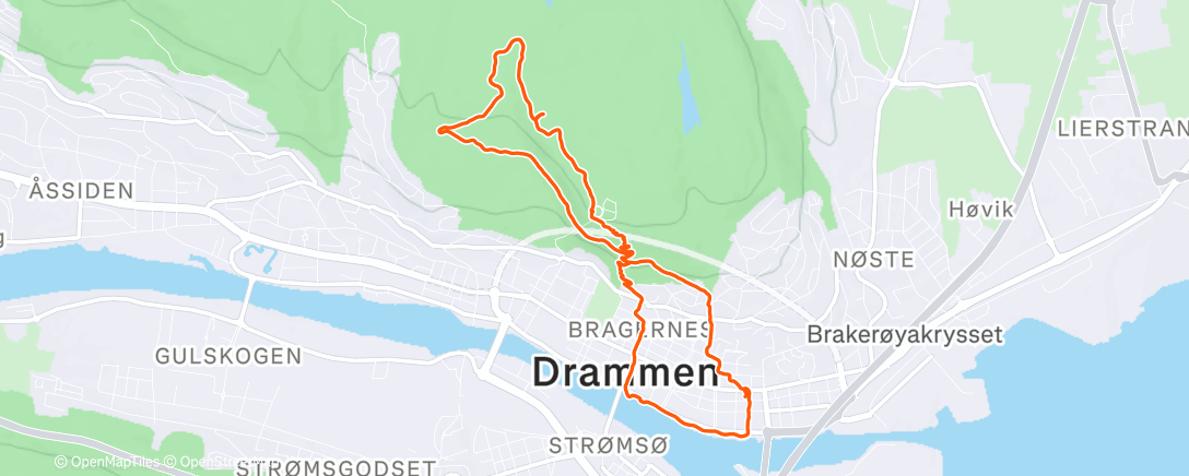 Map of the activity, Favoritten #7 💫 Nyttårstur