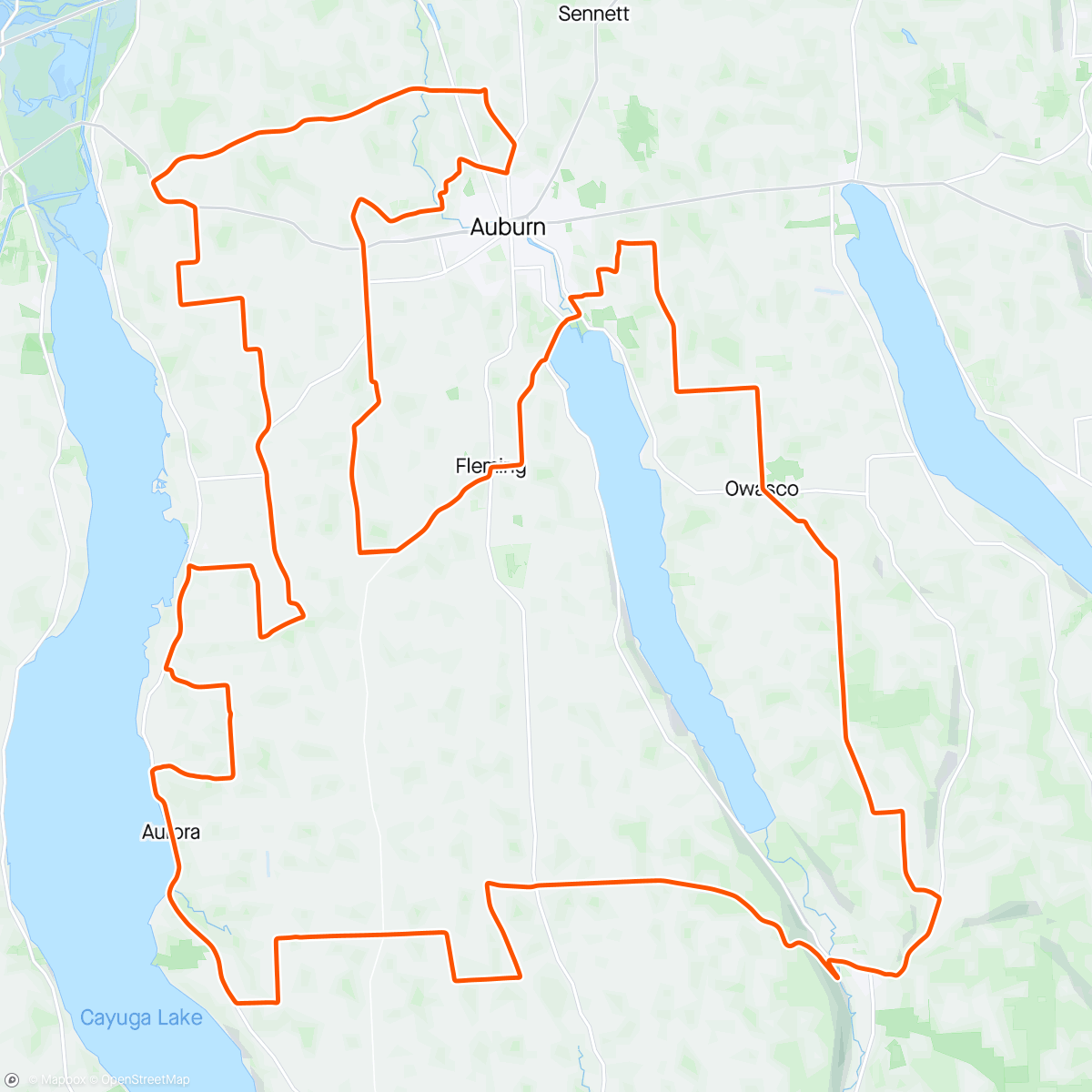 Map of the activity, Post indoor 50km - 604 consecutive imperial centuries - 5/16/24