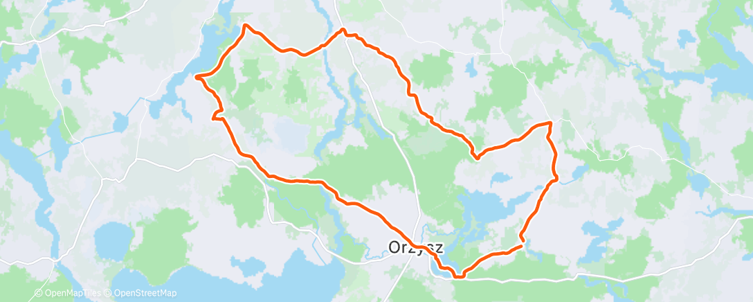 Map of the activity, Zbombiło