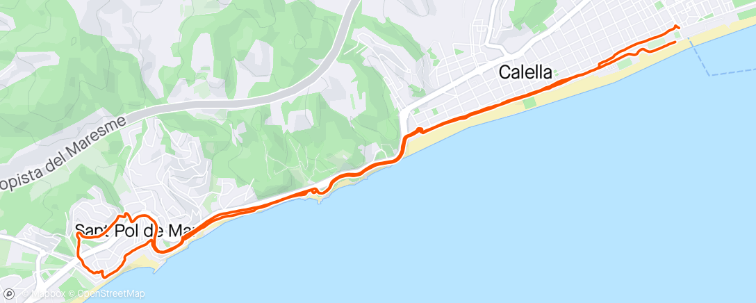 Map of the activity, Sant Pol