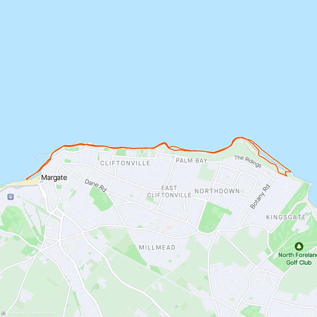 Map of the activity, 10 Bay 10k April GP