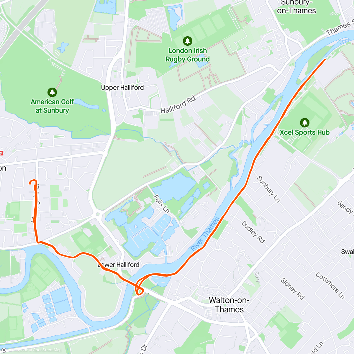 Mappa dell'attività Monday Evening Run with Runna ✅