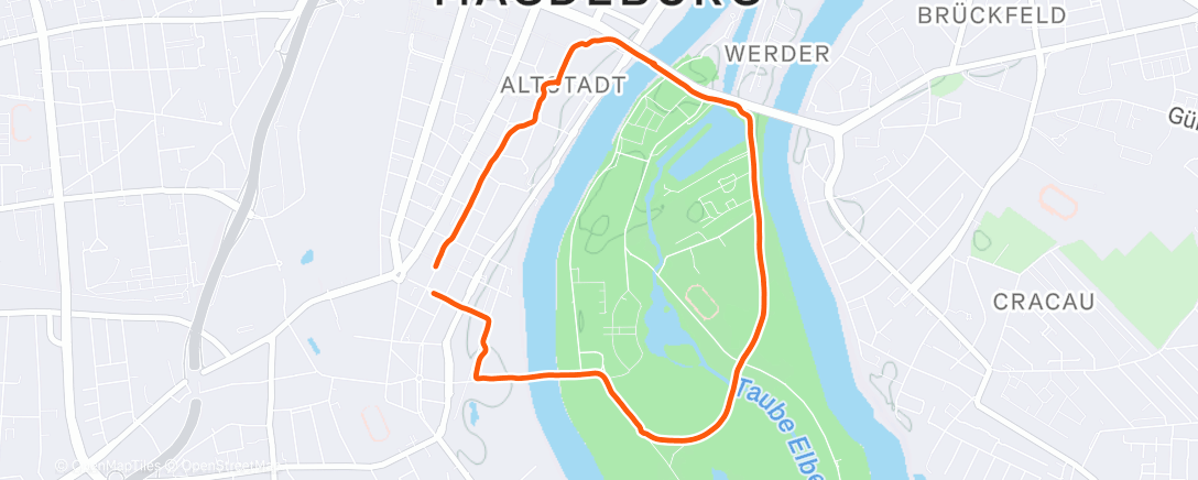 Map of the activity, Apex Social Run Vol. 42