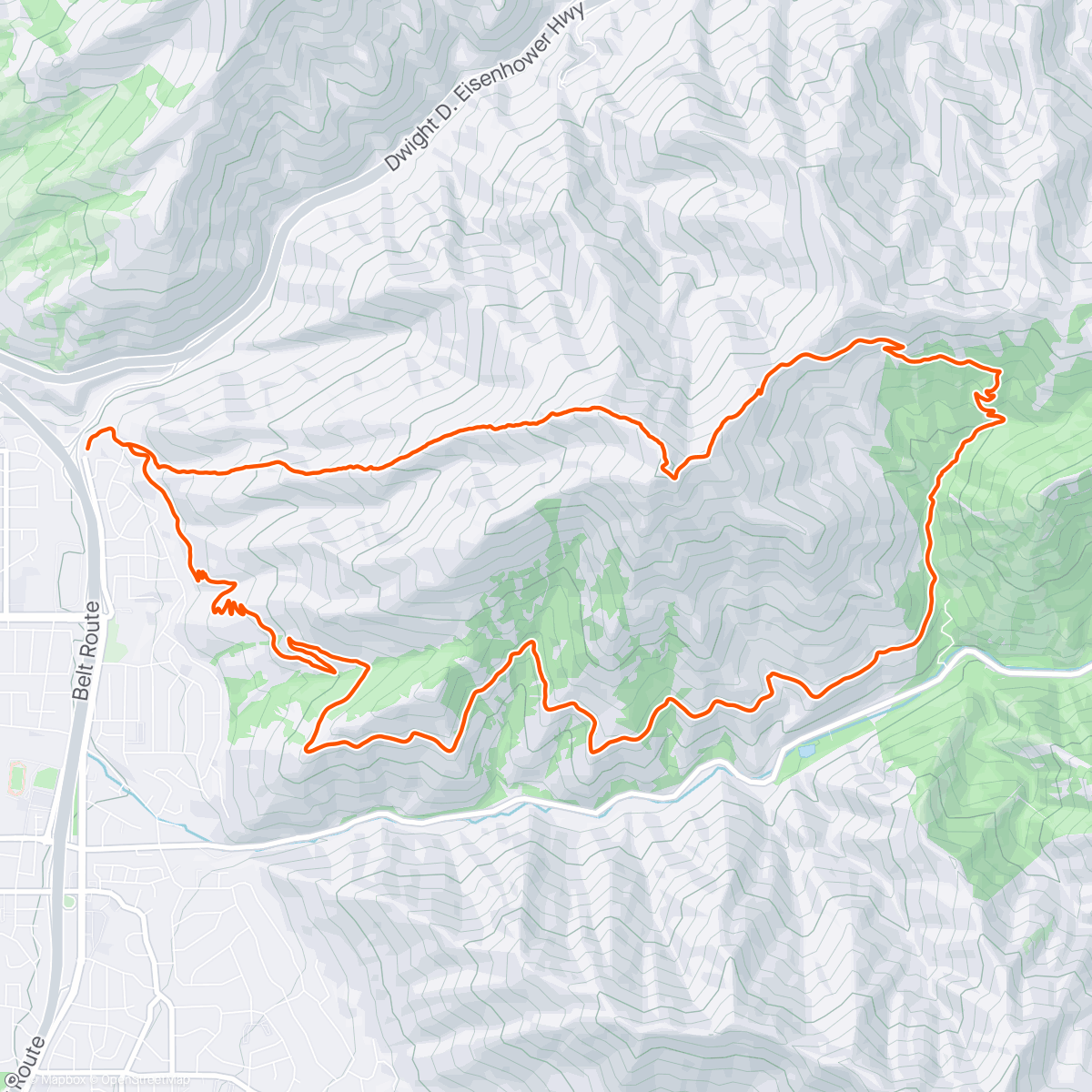 Map of the activity, grandy loop