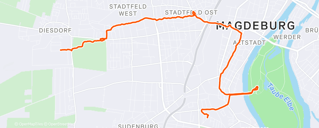 Карта физической активности (Eine sonnig frostige Runde)