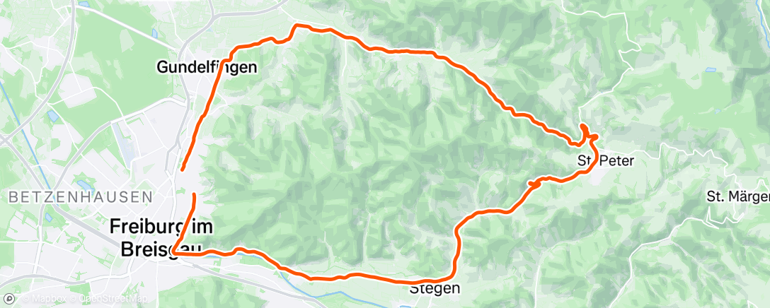 Map of the activity, St. Peter