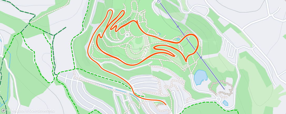 Map of the activity, Morning Run