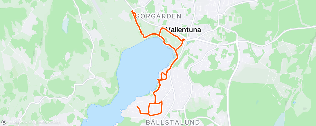 Mappa dell'attività Vallentuna