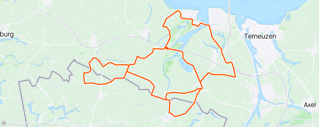 Map of the activity, Omloop de Braakman