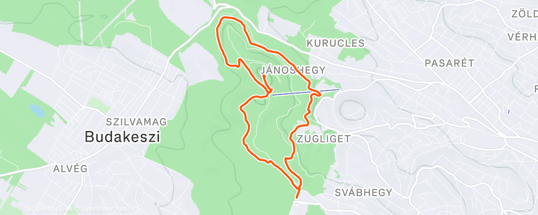 Map of the activity, Xmass Run