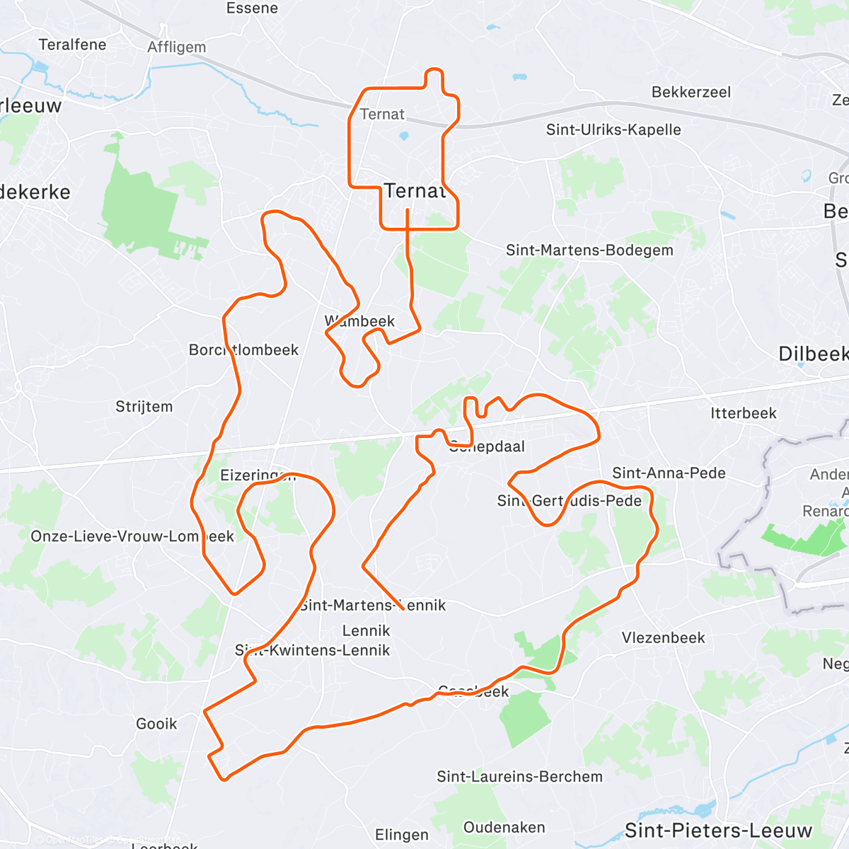 Map of the activity, Community Racing Club