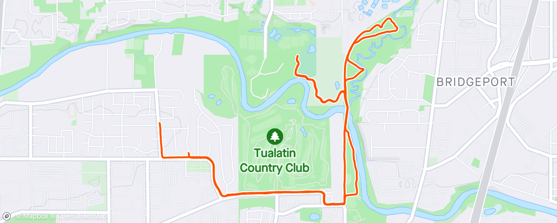 Kaart van de activiteit “Tualatin / Durham, Durham City Park”