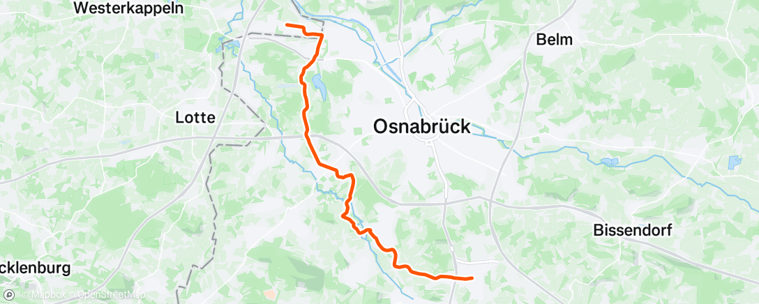 Map of the activity, Afternoon Ride