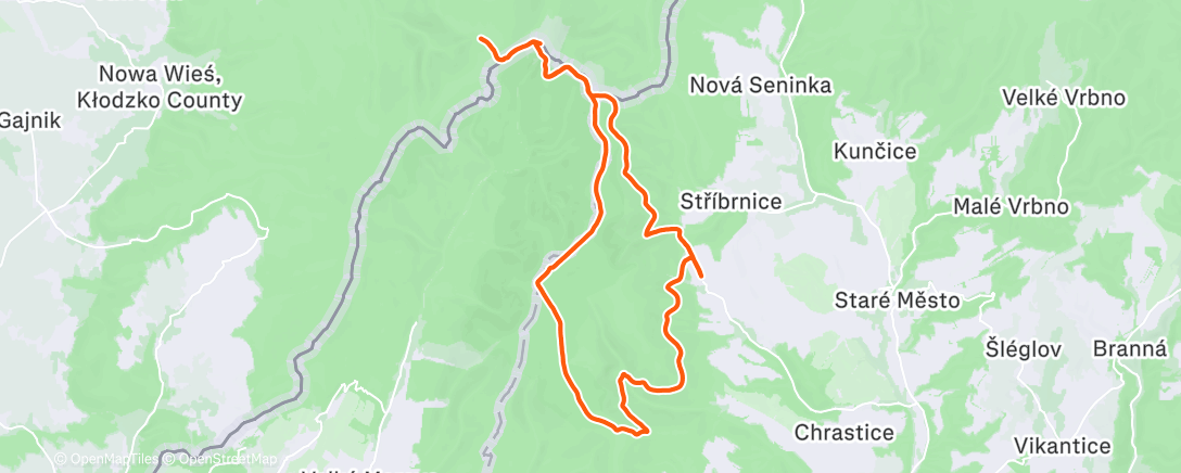 Map of the activity, Morning Walk