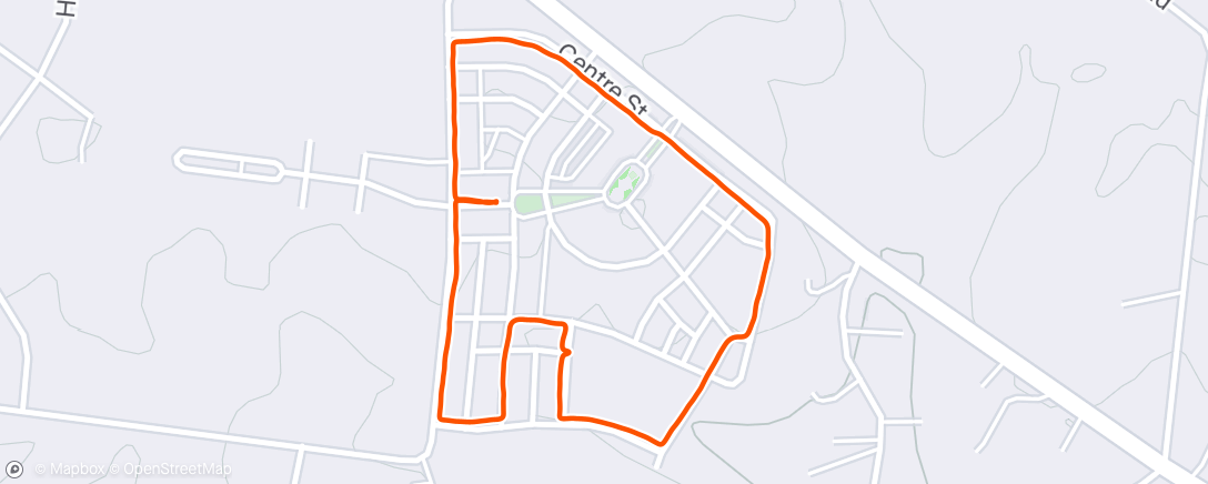 Map of the activity, Evening Walk