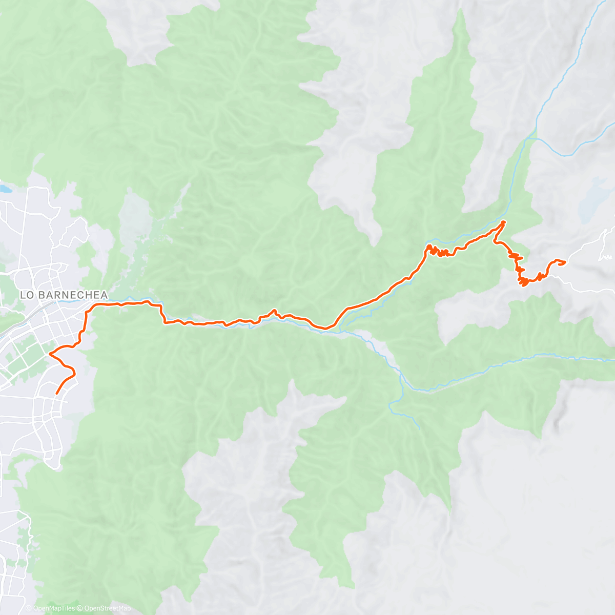 Map of the activity, 💪⛰️🚴💨🇨🇱 BIKE FARELLONES-SAN CARLOS