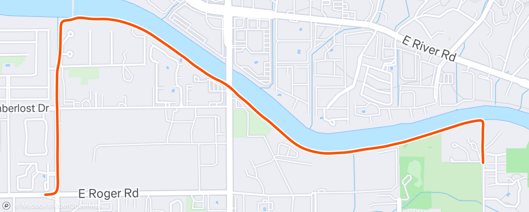 Mapa de la actividad (Evening Mountain Bike Ride)